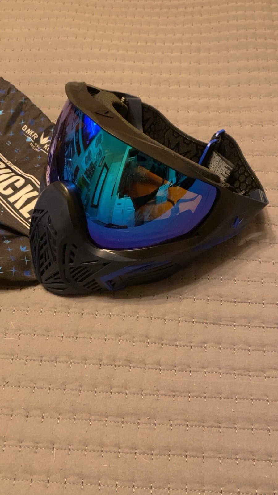 Bunkerkings CMD Paintball Goggle Mask Blue New!
