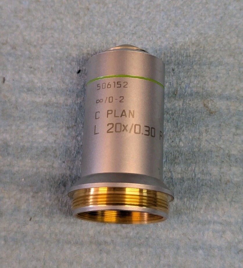 Leica C Plan L 20x/0.30 PH 1 Phase Contrast Microscope Objective 506152