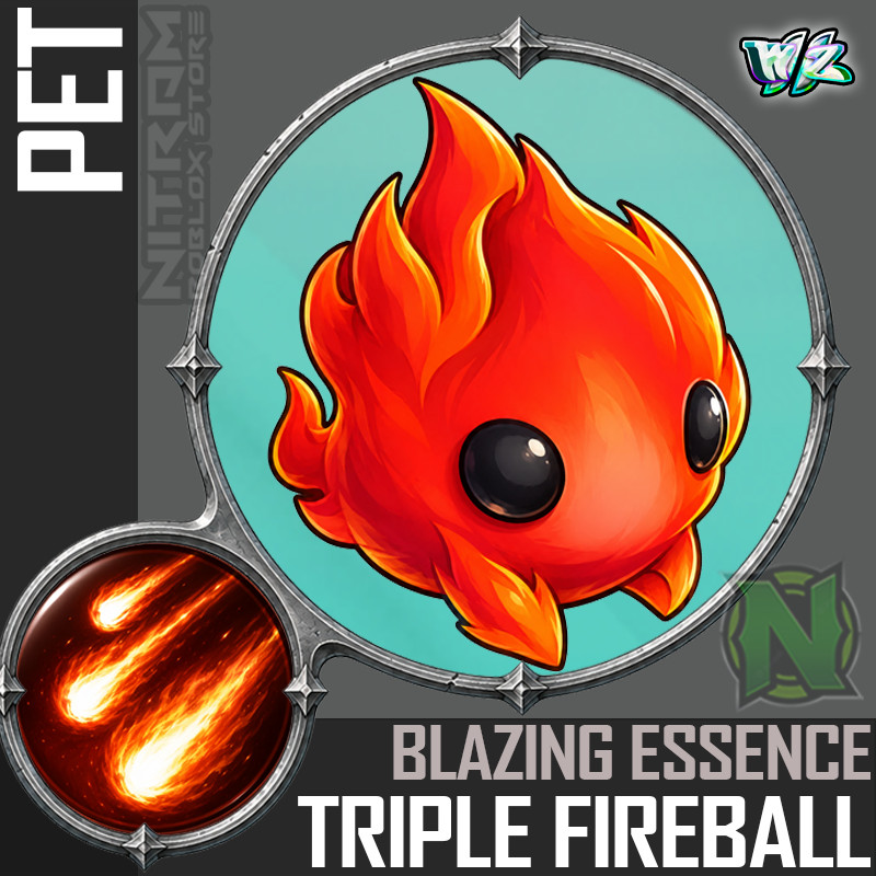 World Zero WZ - PET with PERFECT PERKS - ESSENCE with TRIPLE FIREBALL SKILL
