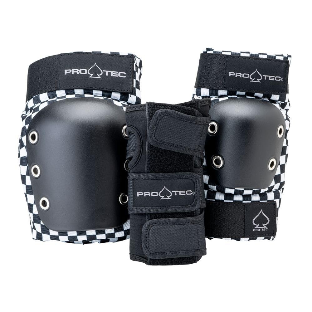 Pro-Tec Street 3-Pack Pad Set Skateboarding Roller Skating Scooter Bicycling