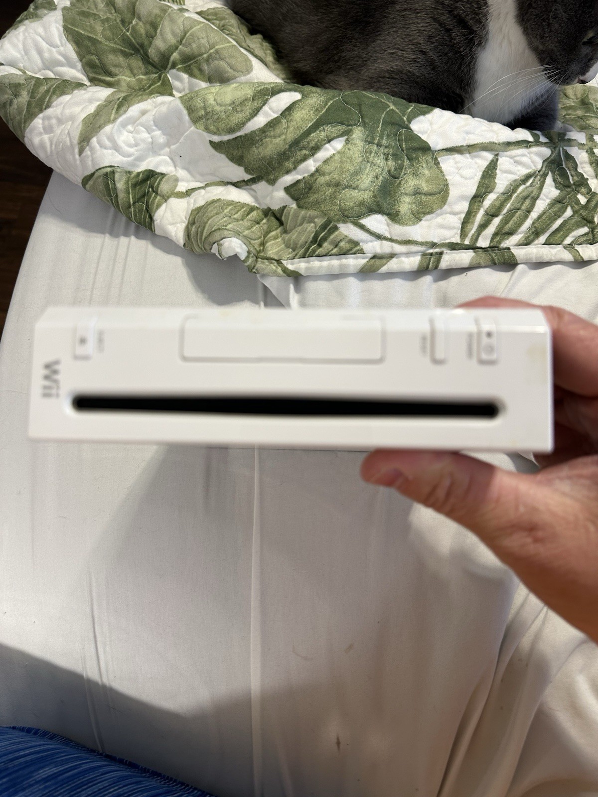 Nintendo Wii RVL-001(USA) Console White w/ Remote, Nunchuk, Sleeve, Cover
