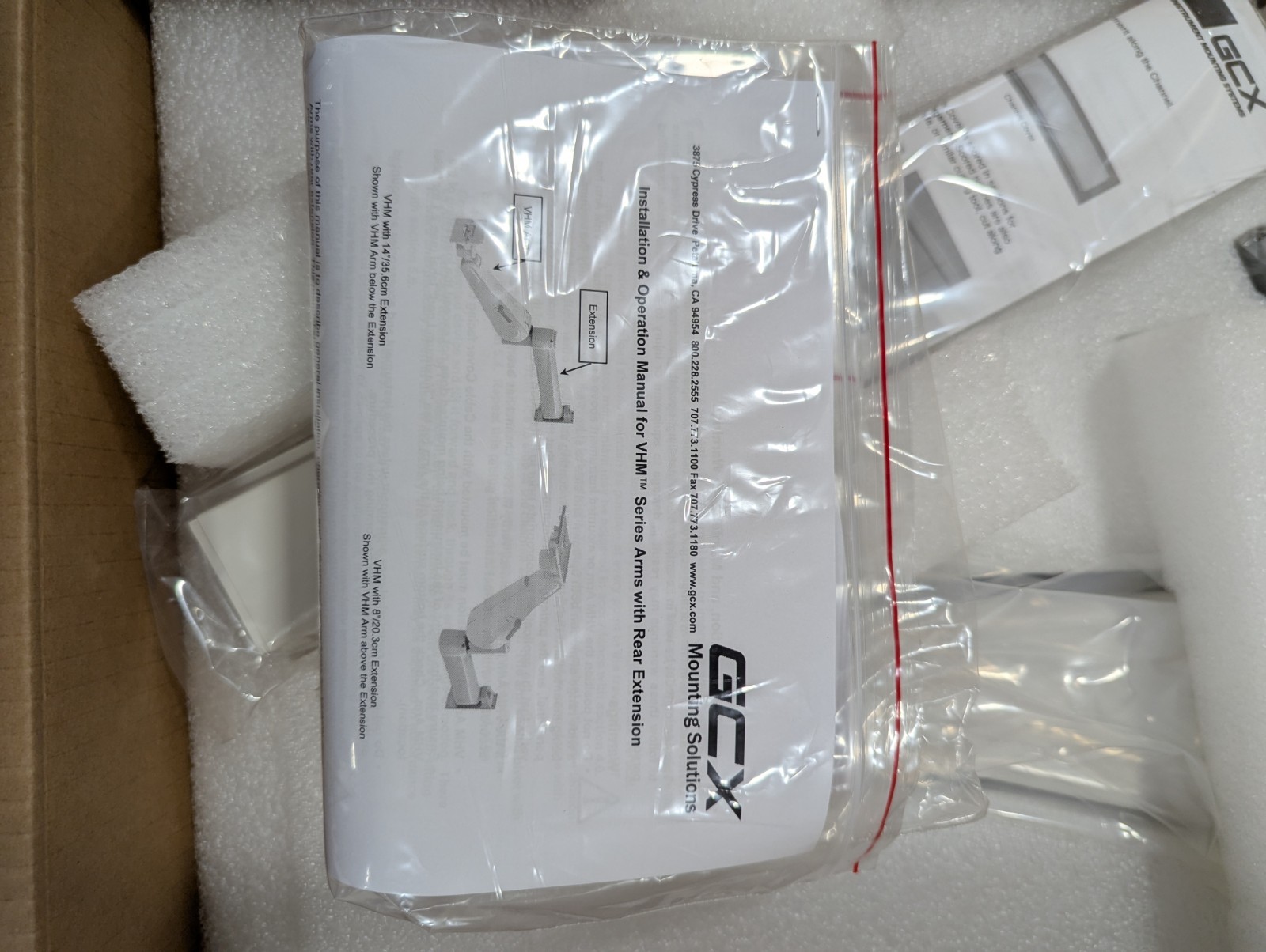 GCX Variable Height Arm-WS-0004-57C New In Box