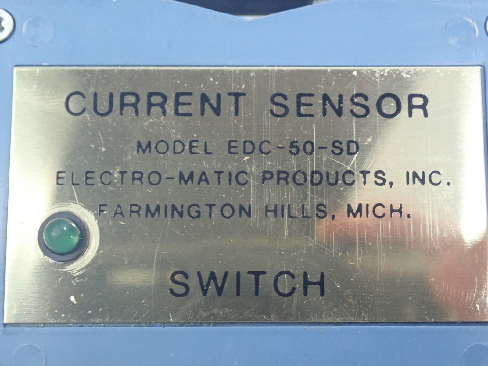 ELECTRO-MATIC MODEL EDC-50-SD CURRENT SENSOR