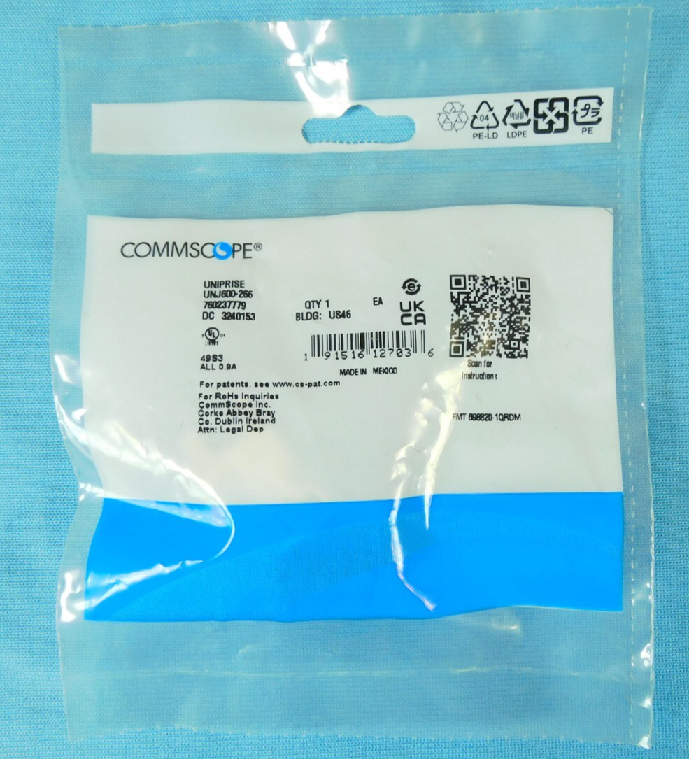 760237779 UNJ600-P.WH UNJ600-266 M-Series Modular Jack RJ45 Cat6 Pro White