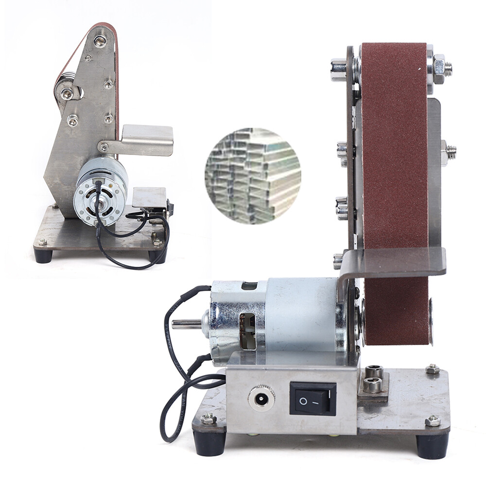 Electric Mini Belt Sander Knife Sharpener with Adjustable Speed & Angle