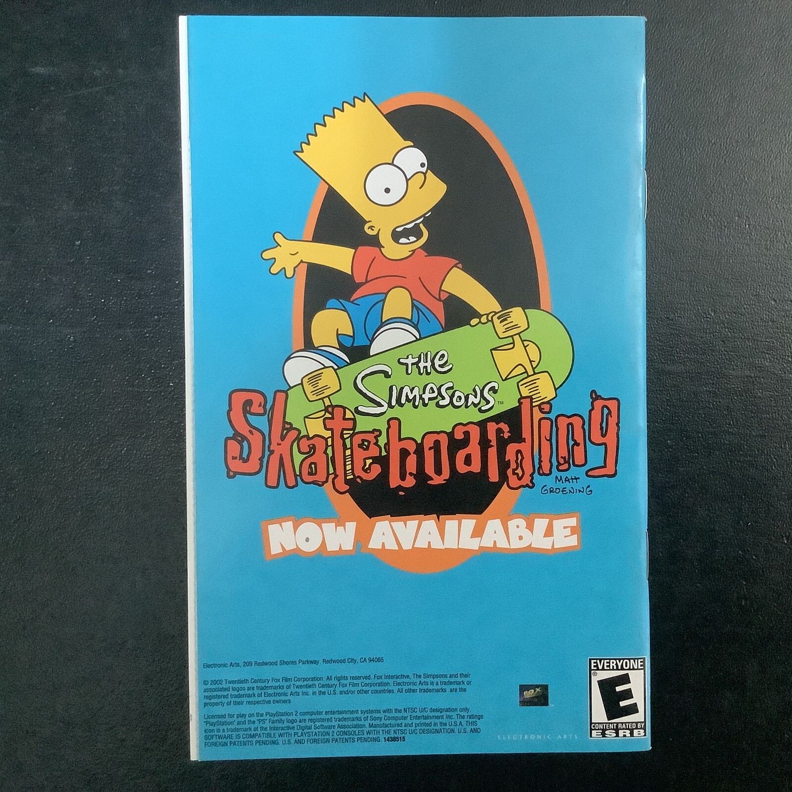 Simpsons Road Rage PS2 PlayStation 2 Instruction Manual Only