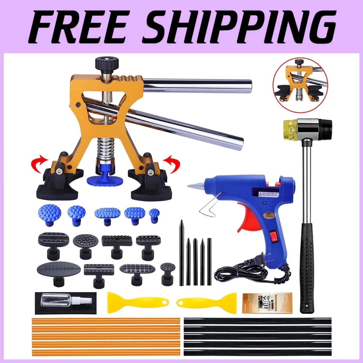 Auto Body Dent Repair Kit - Manelord Dent Puller Set