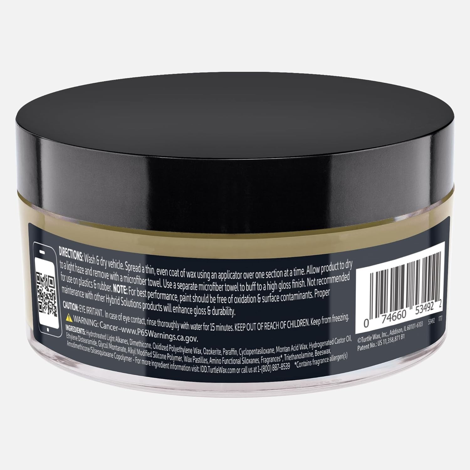Hybrid Solutions Ceramic Graphene Paste Wax for Car Detailing, High Gloss