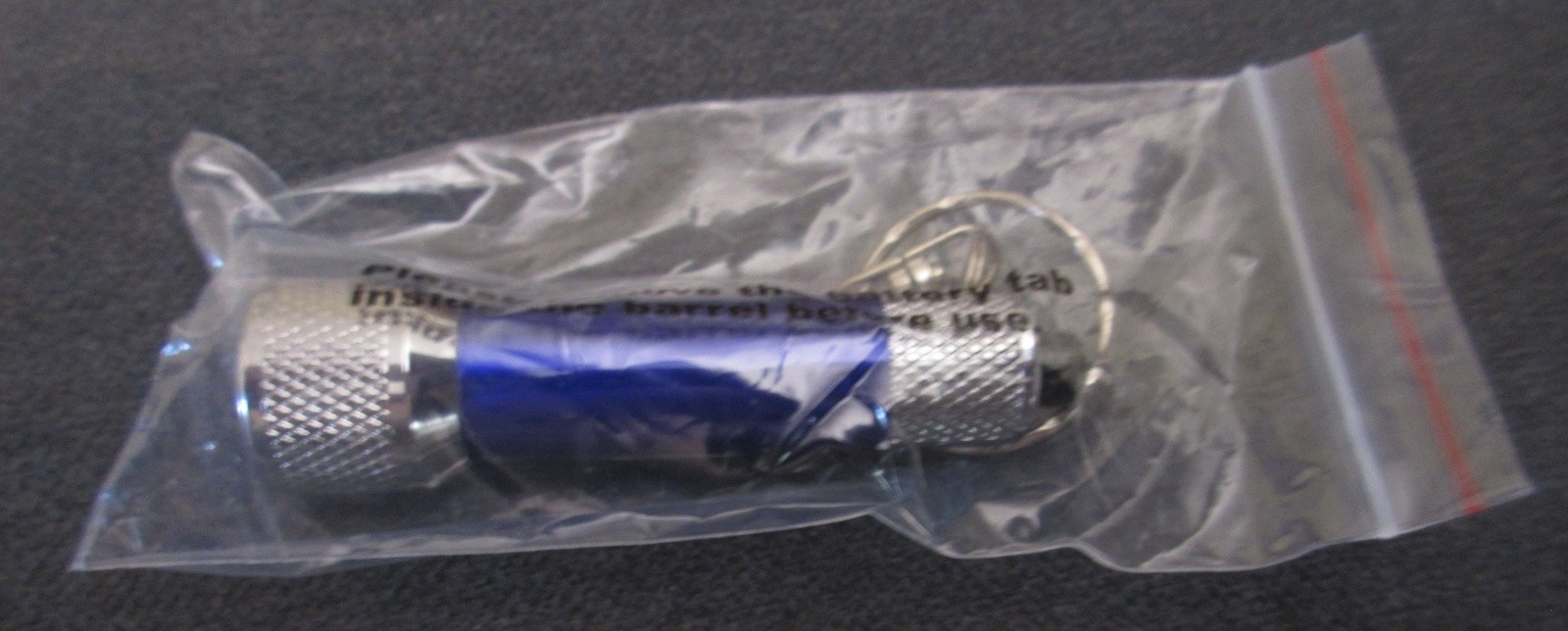 Dedham Savings Branded Blue Mini LED Keychain Flashlight - NEW dxd