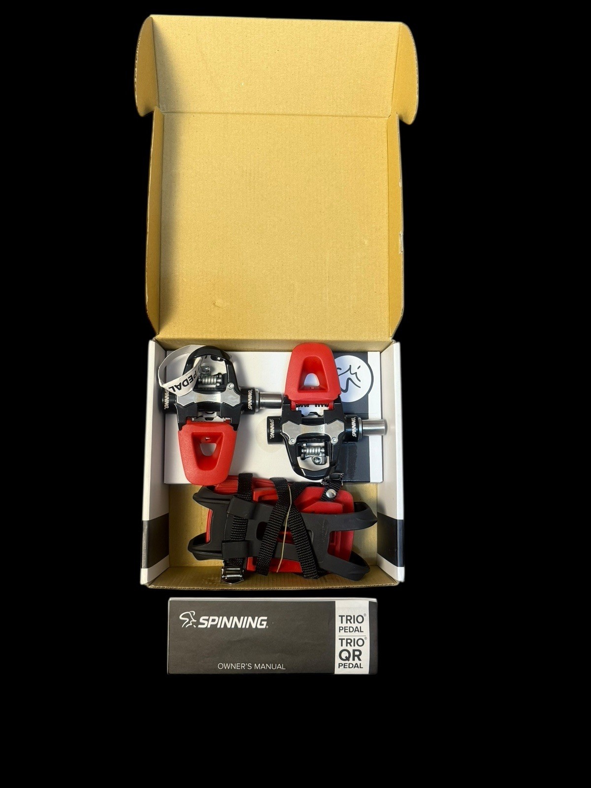 Spinning Trio QR 3 Way Indoor Cycling Pedals/ Quick Release Lever Threadless