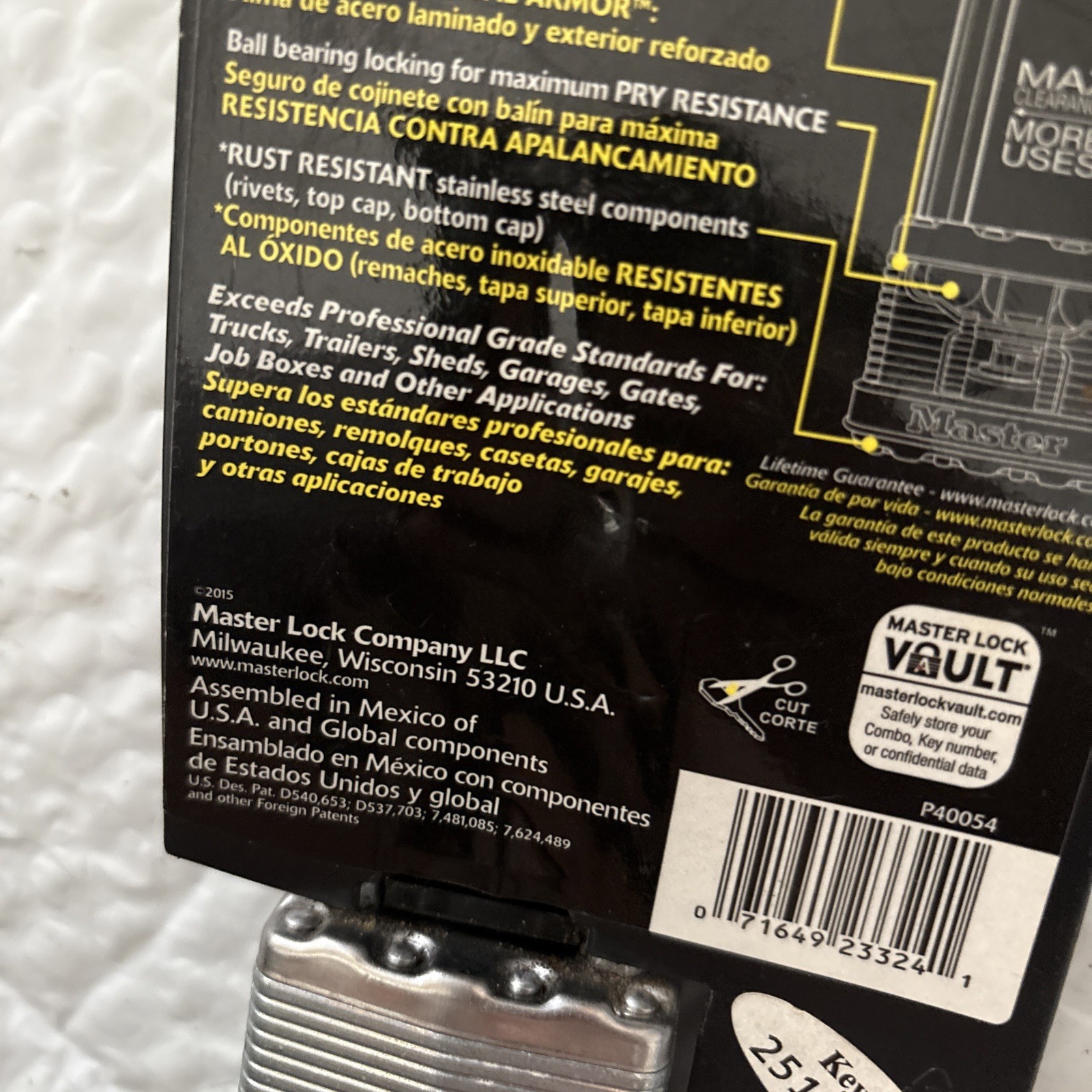 Master Lock Magnum M5xkadlj 2-1/2” Shackle
