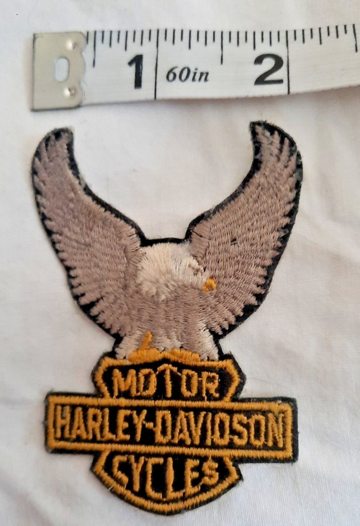 Harley-Davidson Motor Cycles Patch Eagle and Logo Emblem used aa