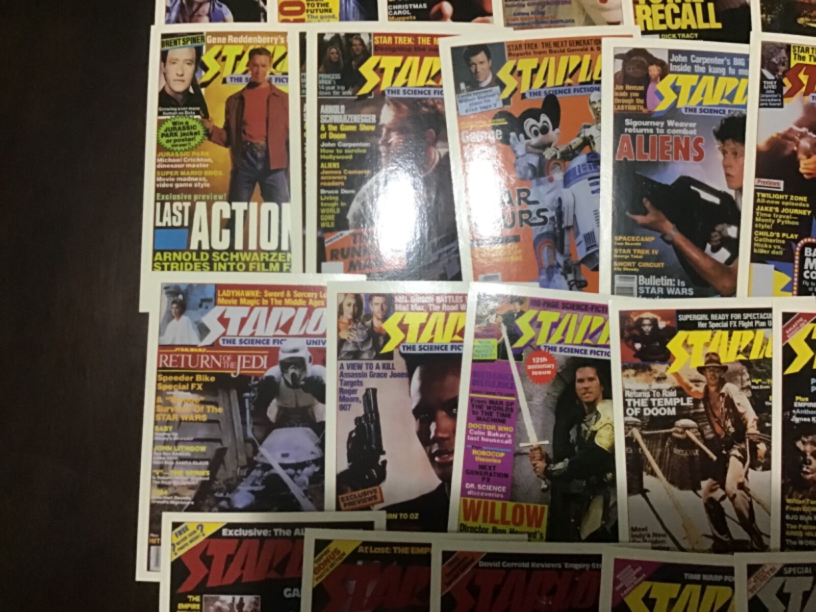 1993 STARLOG TRADING CARDS . YOU CHOOSE FROM DROP DOWN BOX