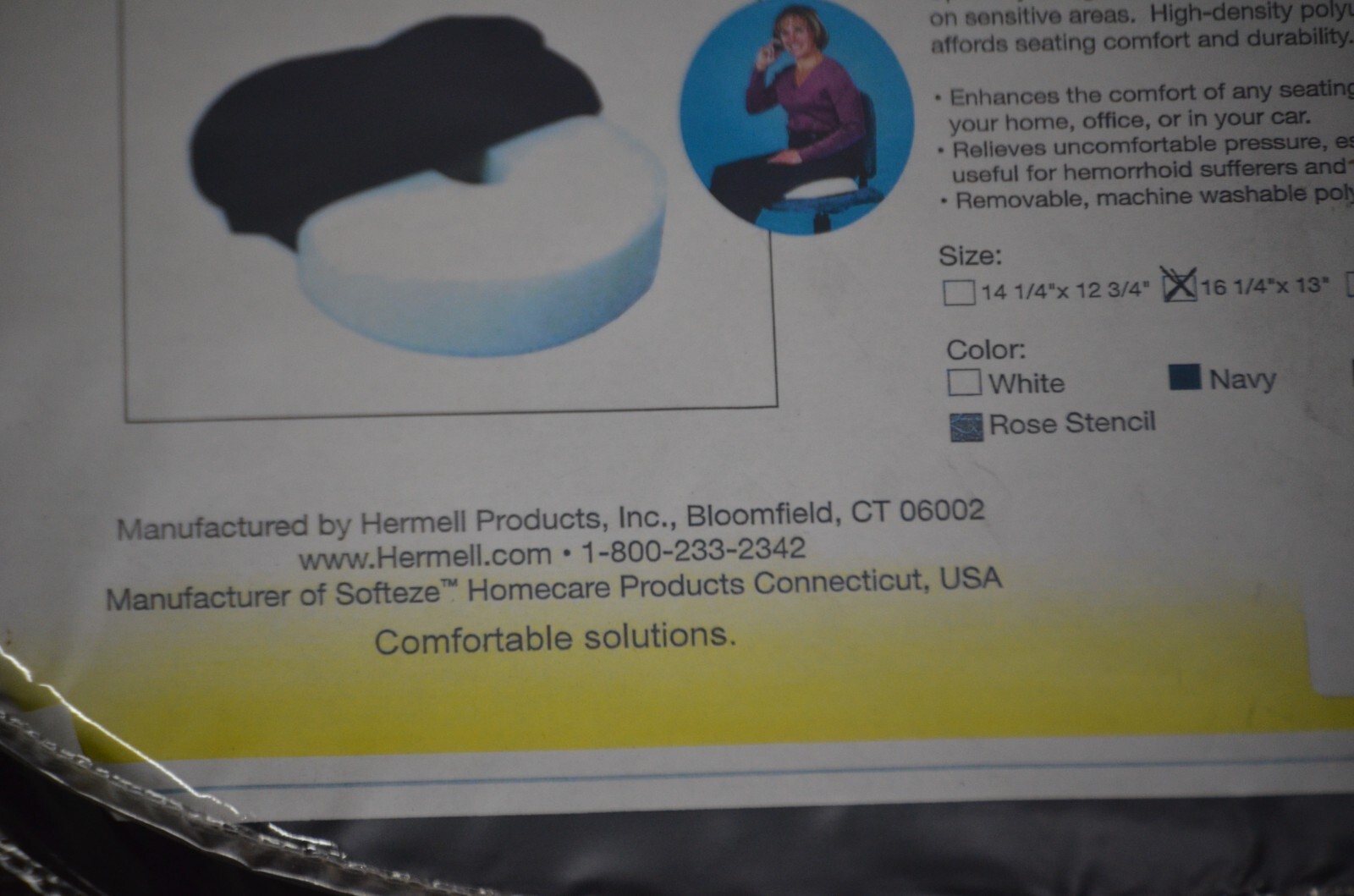 Hermell Softeze Foam Comfort Ring 16 1/4" X 13"