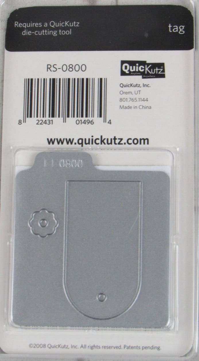 QuicKutz Tag 2x2, 1 Cutting Die Set RS-0800