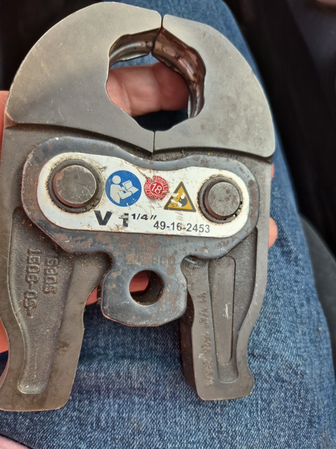M12 V 1-1/4" Copper Press Jaw (Milwaukee Tools)