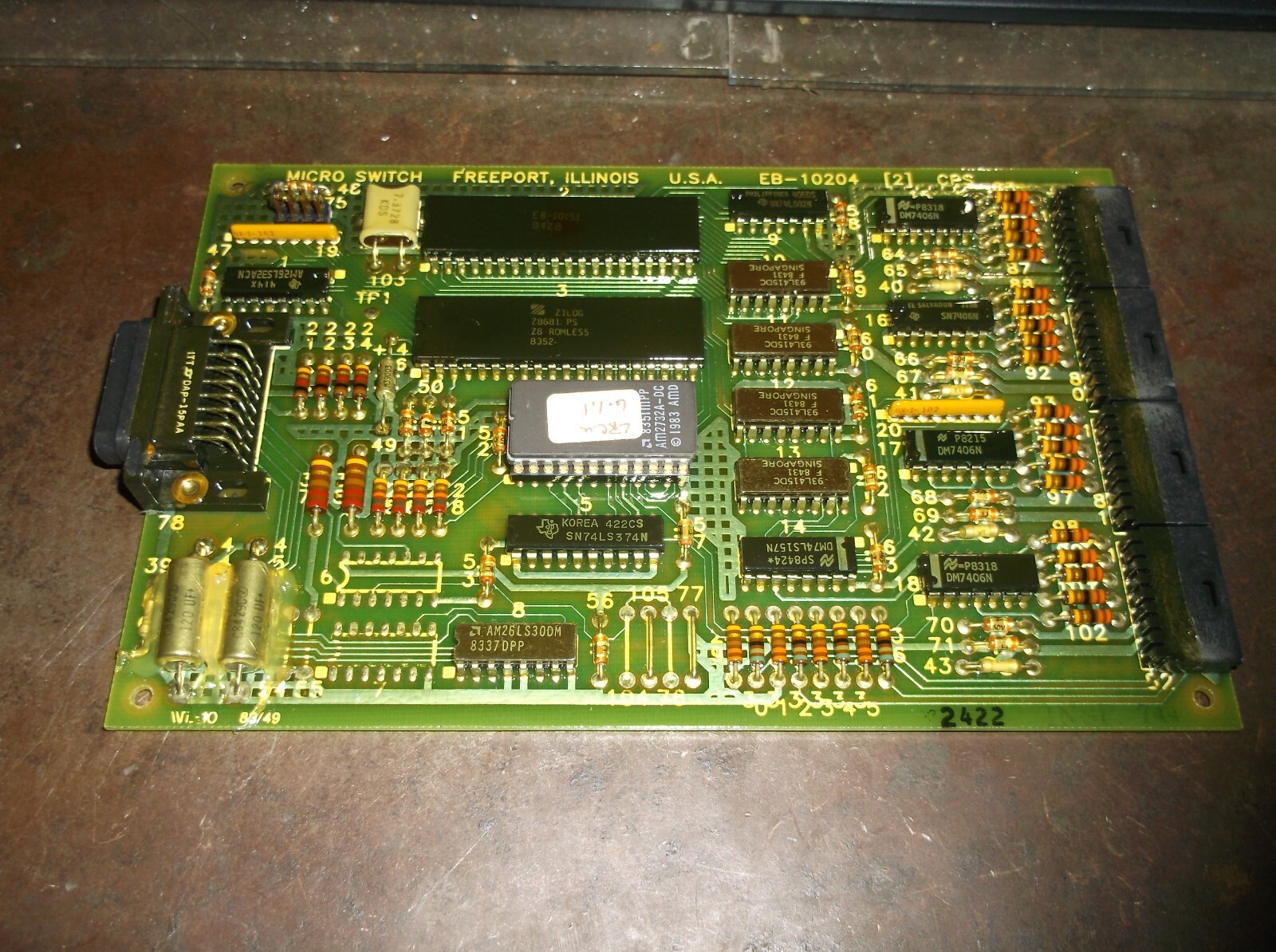 MICRO SWITCH EB-10204 PRINTED CIRCUIT BOARD (155-6)