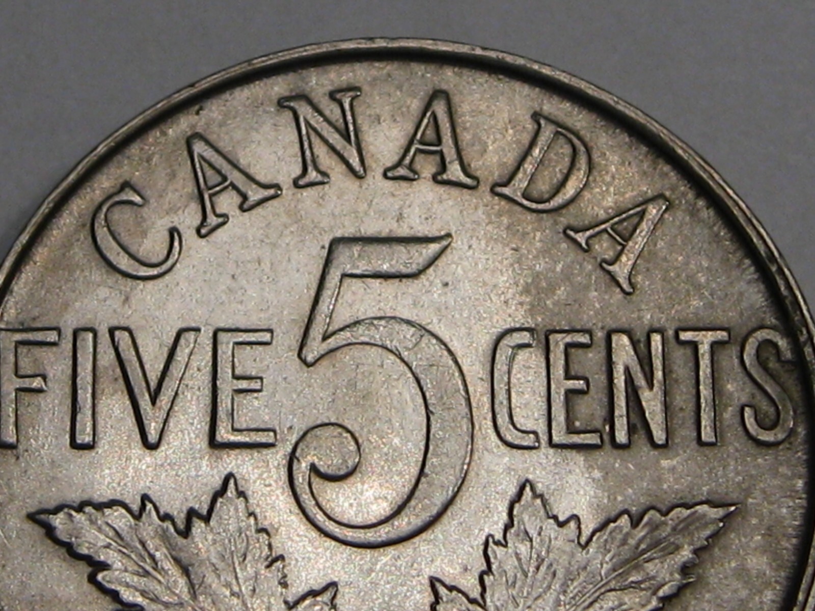 AU 1922 Five Cent 5¢ Nickel CANADA. #25