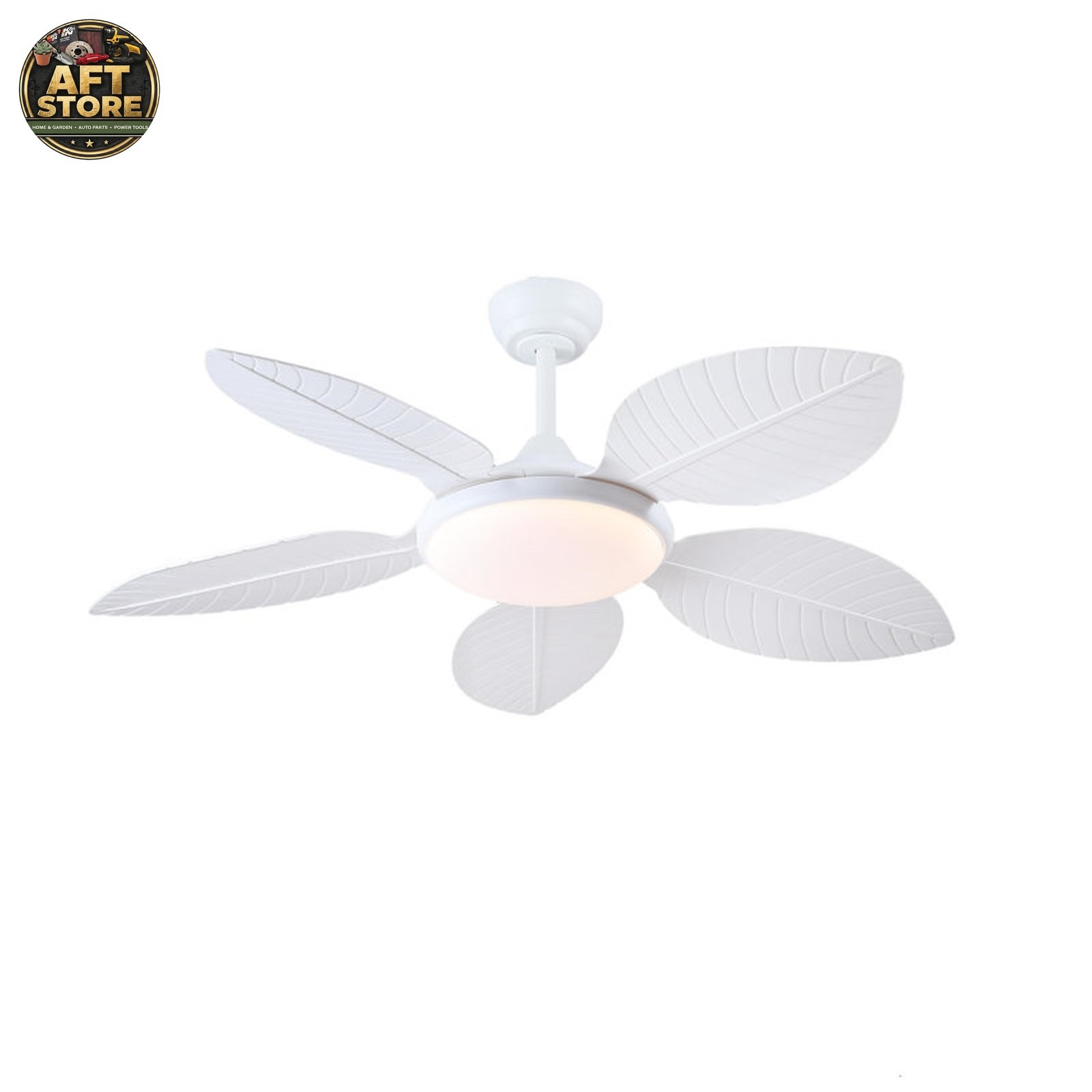 Bay Isle Home Tropical Palm Leaf Ceiling Fan with LED Light