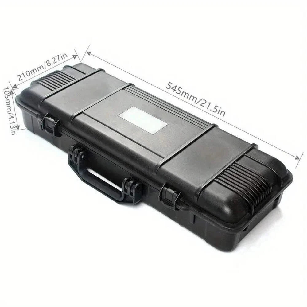 6 Sizes Black Hard Shell PP Toolbox Shockproof Portable Tool Storage Case