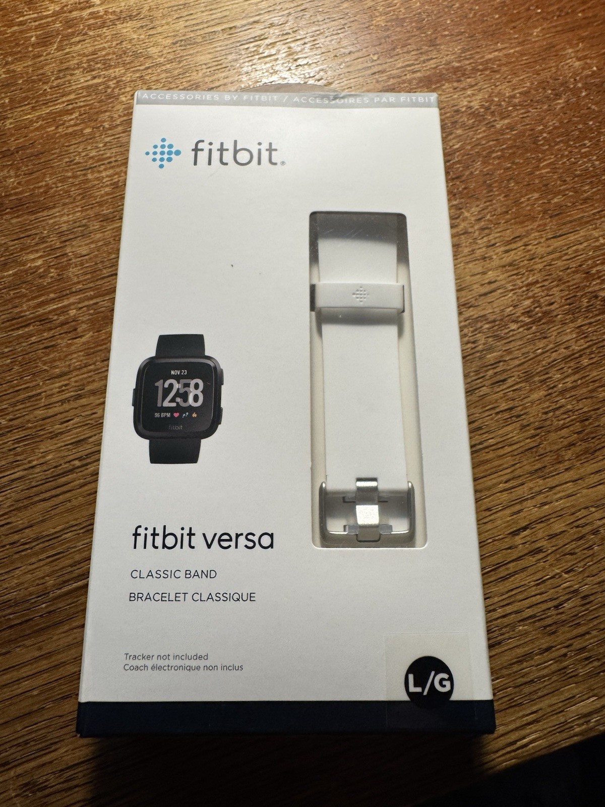 Fitbit Versa Classic Band Bracelet - White-Large Brand New