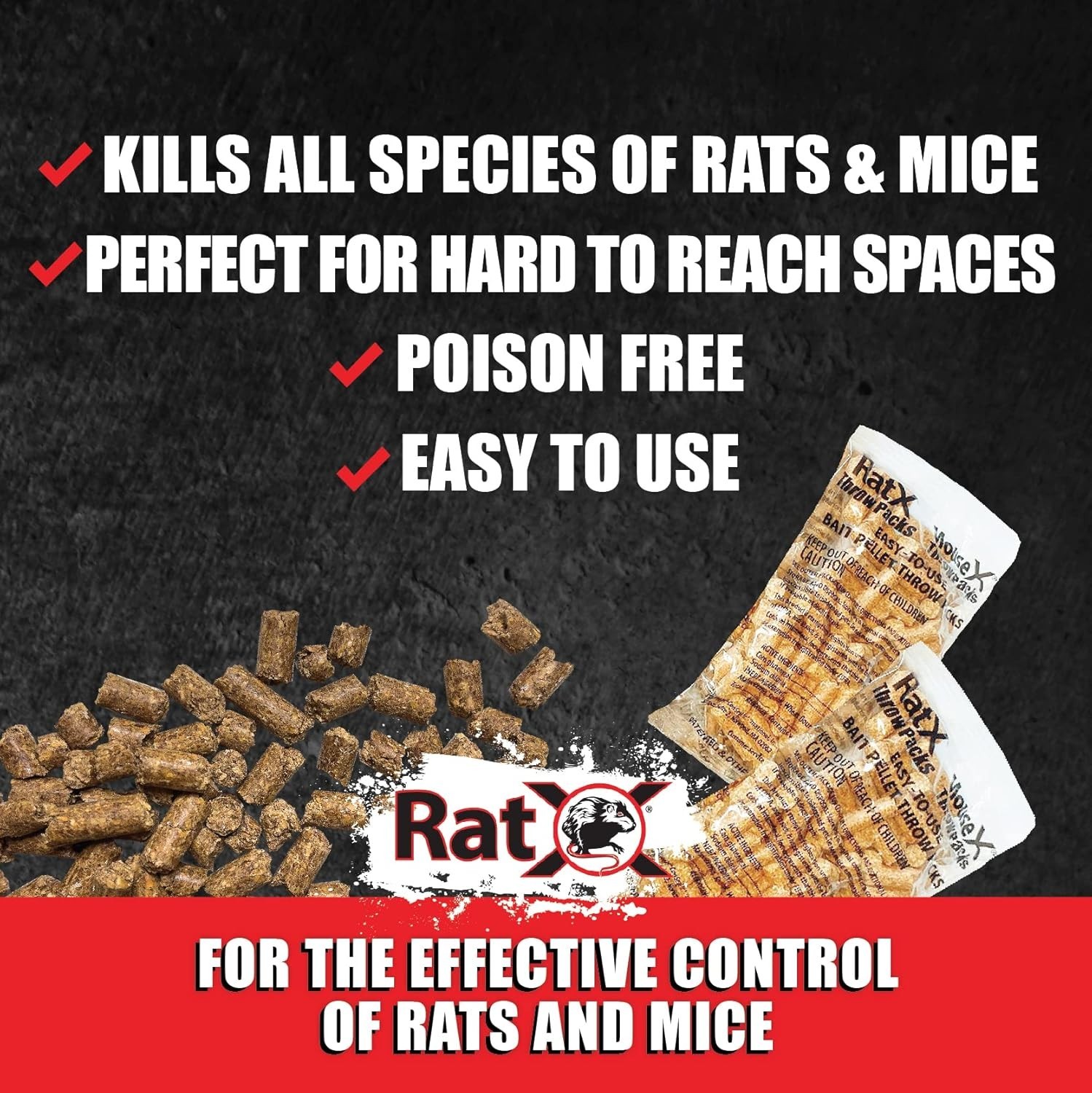Throw Packs- for All Species of Rats and Mice Safe Around Pets