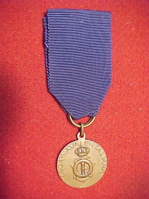 WWII ITALIAN FASCIST  "MARE NOSTRUM" (OUR SEA) NAVAL LEAGUE MEDAL ~ ESTATE ITEM