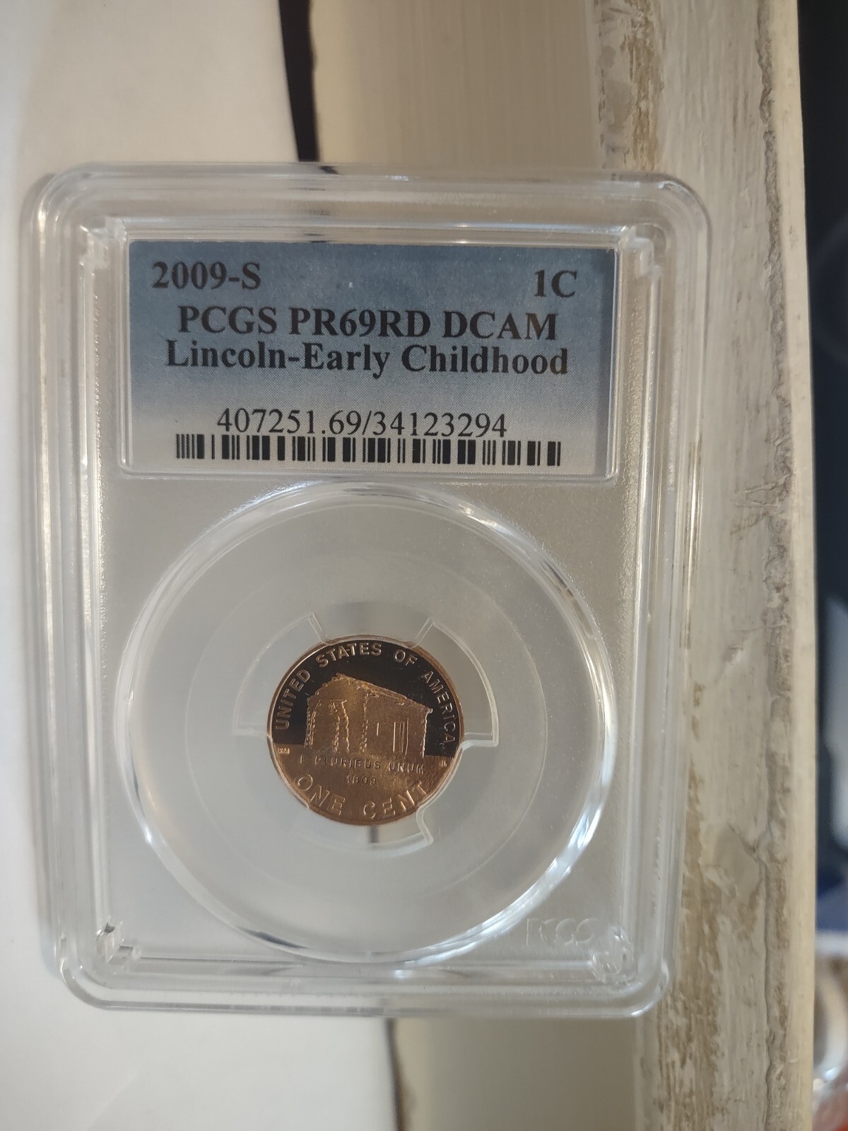 2009-S 1C Lincoln Early Childhood  PCGS PR69RD DCAM