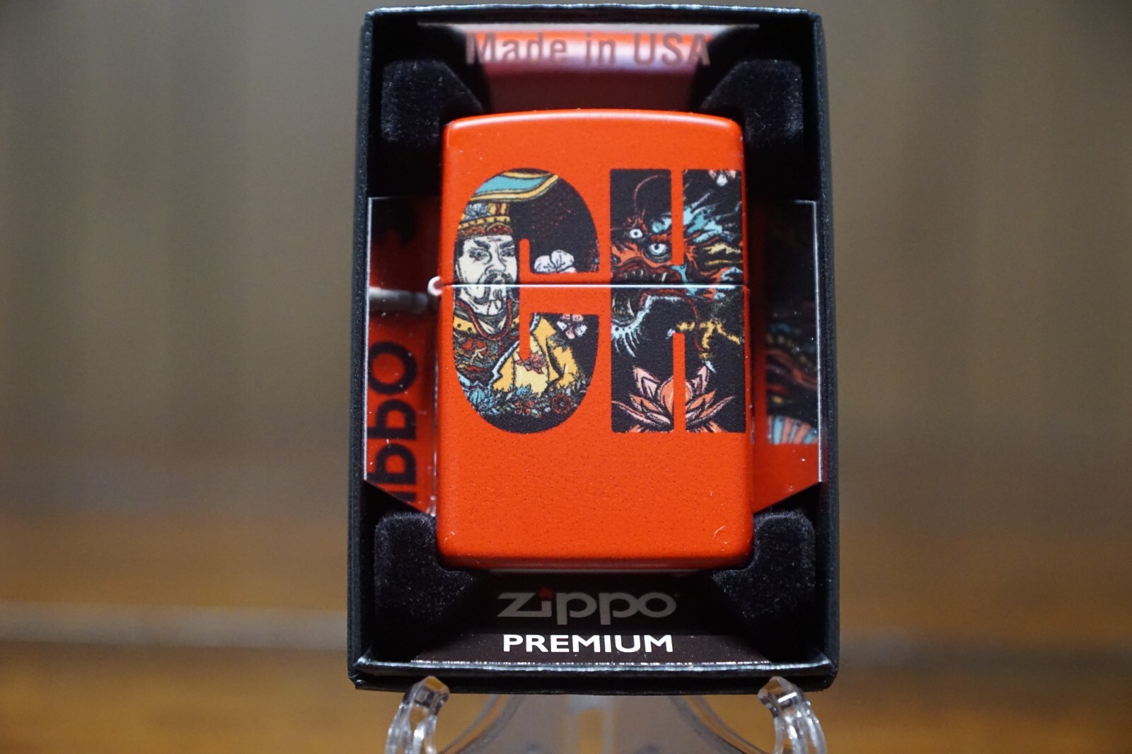 540 CHINA DESIGN ZIPPO LIGHTER MINT IN BOX