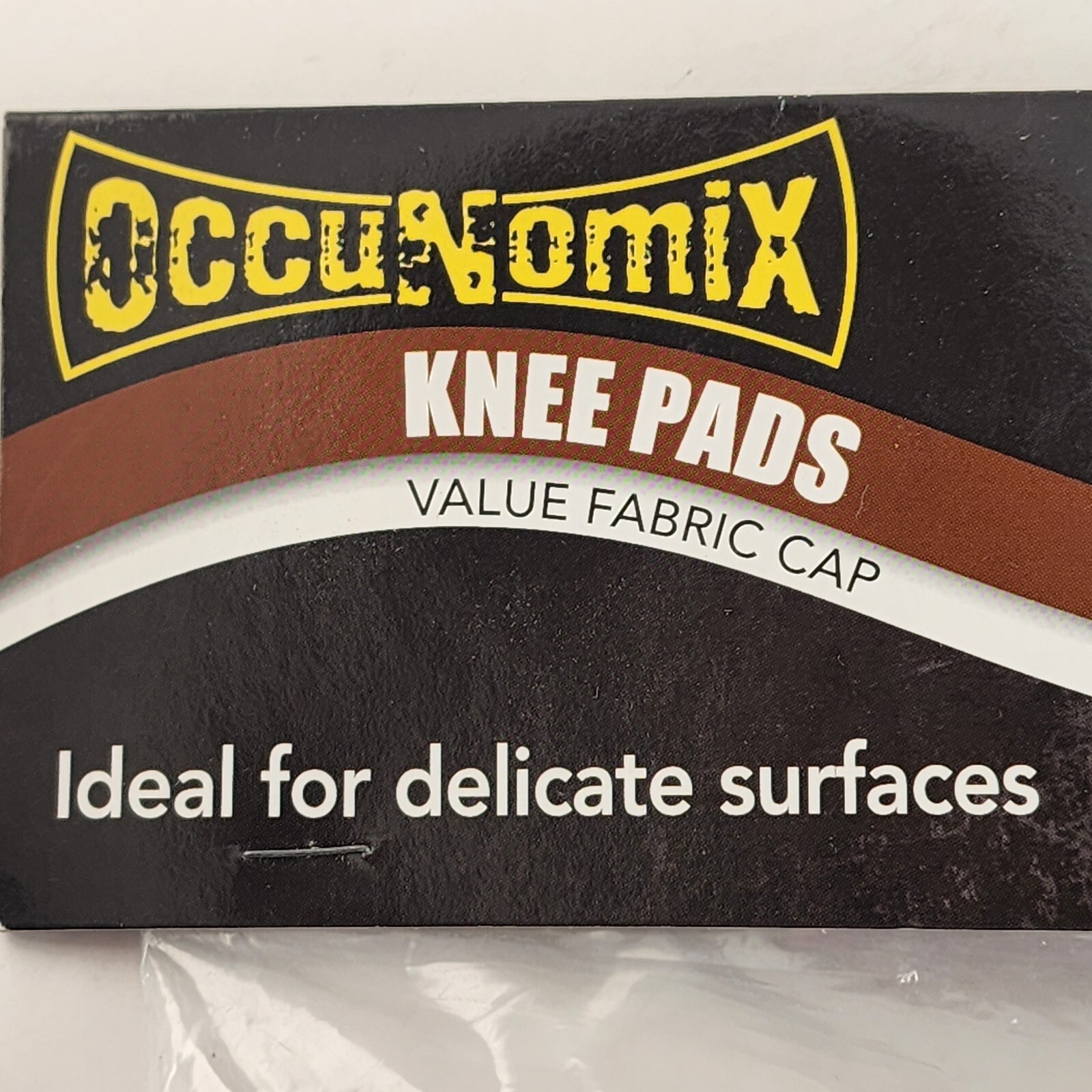 OccuNomix Soft Fabric Cap Knee Pads 2 Strap Hook and Loop Closure Blue EVA Foam