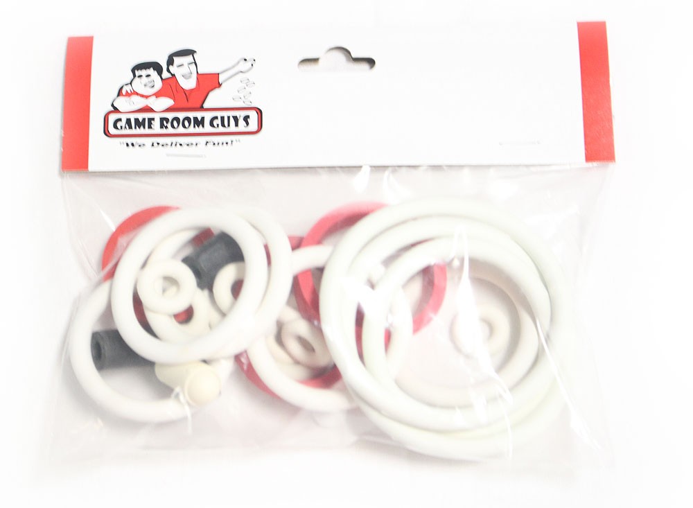 Gottlieb Mario Andretti Pinball Machine Replacement Repair Rubber Ring Kit White