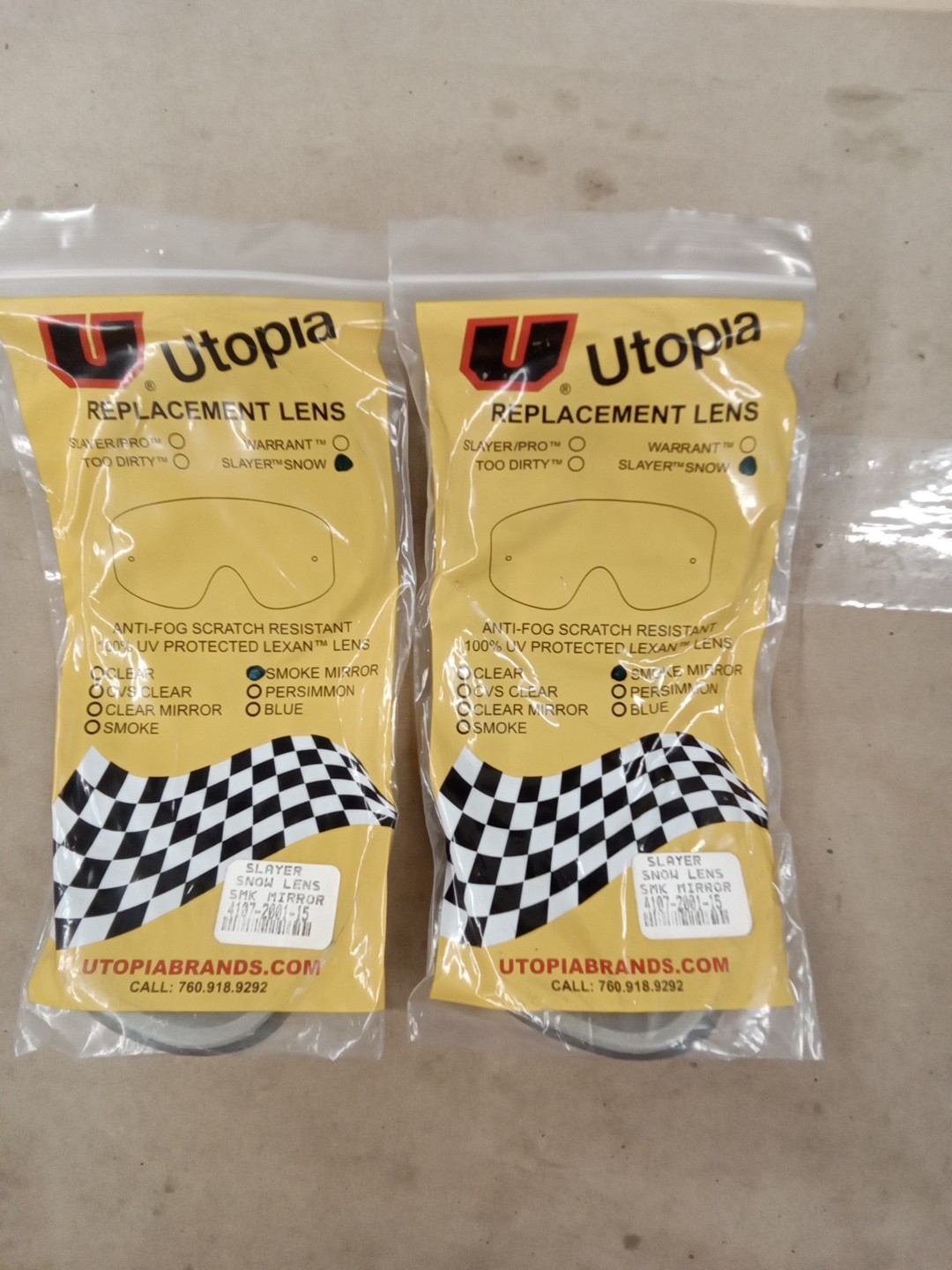 Utopia Slayer Replacement Smoke Mirror Lens
