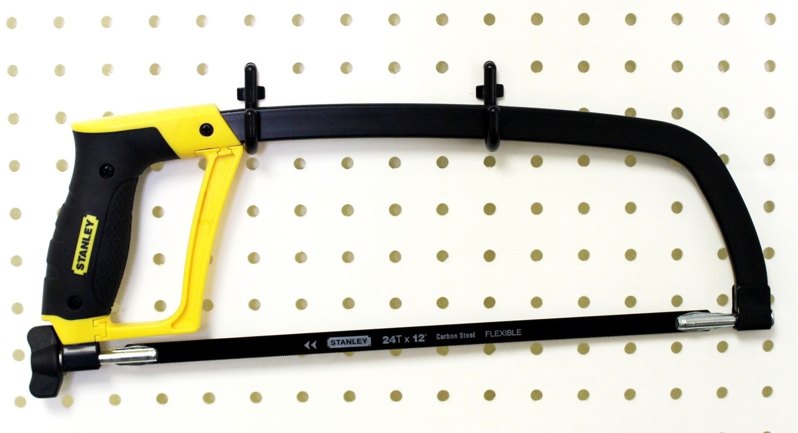 100Pcs Pegboard Accessory Peg Hook Set – Durable, Self-Locking Black 1/4" J-S...