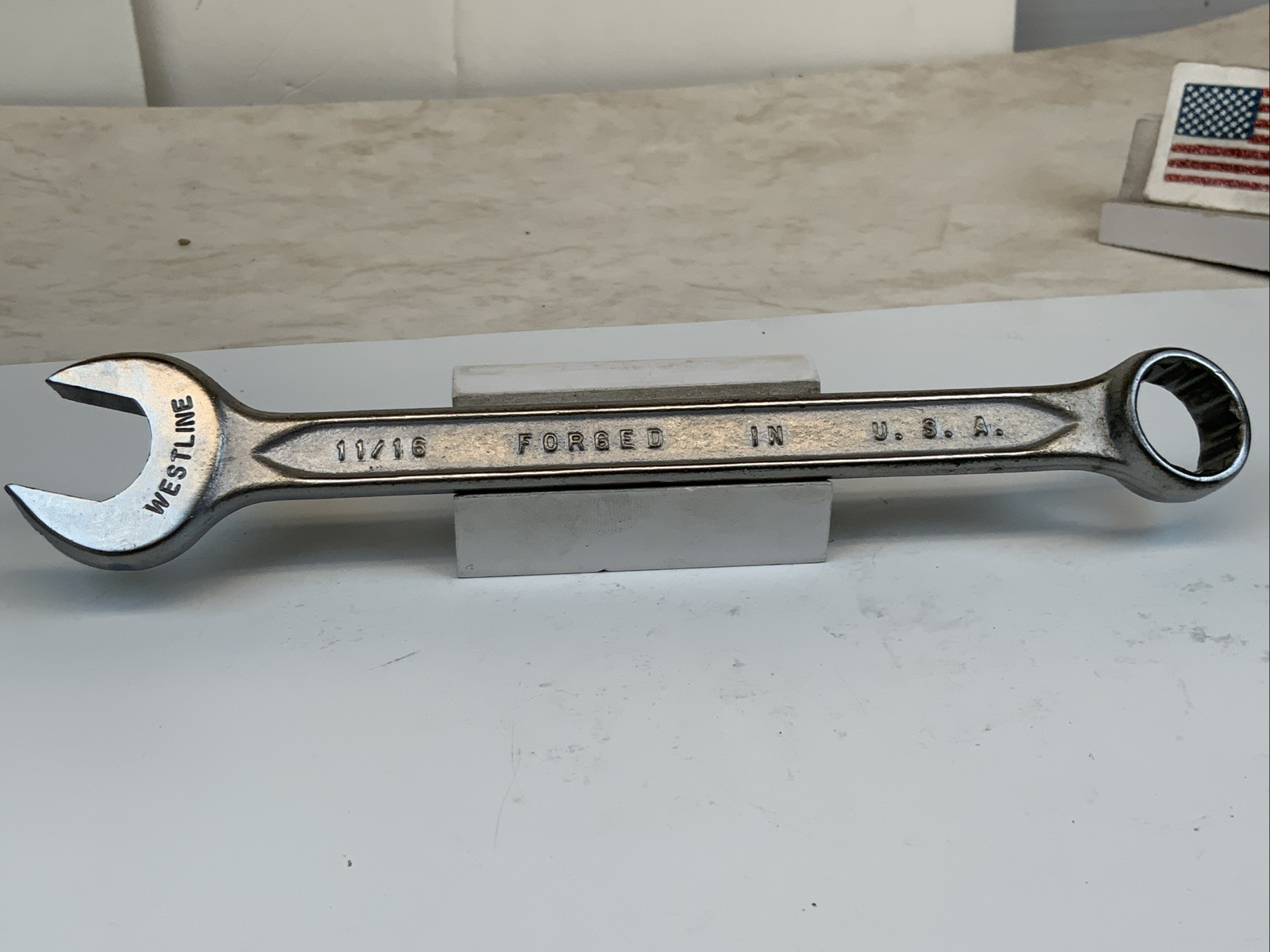 WESTLINE 1076,  11/16in.  12pt SAE Combination Wrench, USA