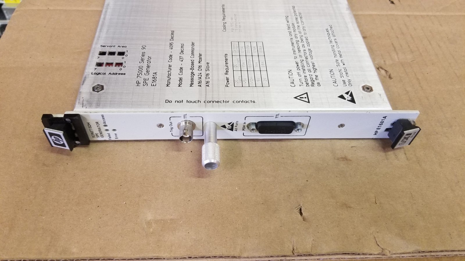 HP E1681A SONET/SDH SPE Generator
