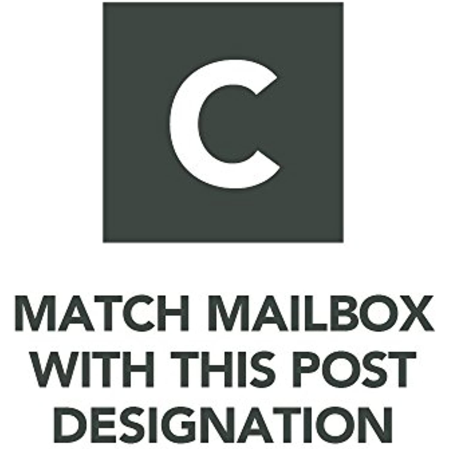Gibraltar Mailboxes Mailsafe Large Capacity Rust-Proof Plastic Black, Post-Mount