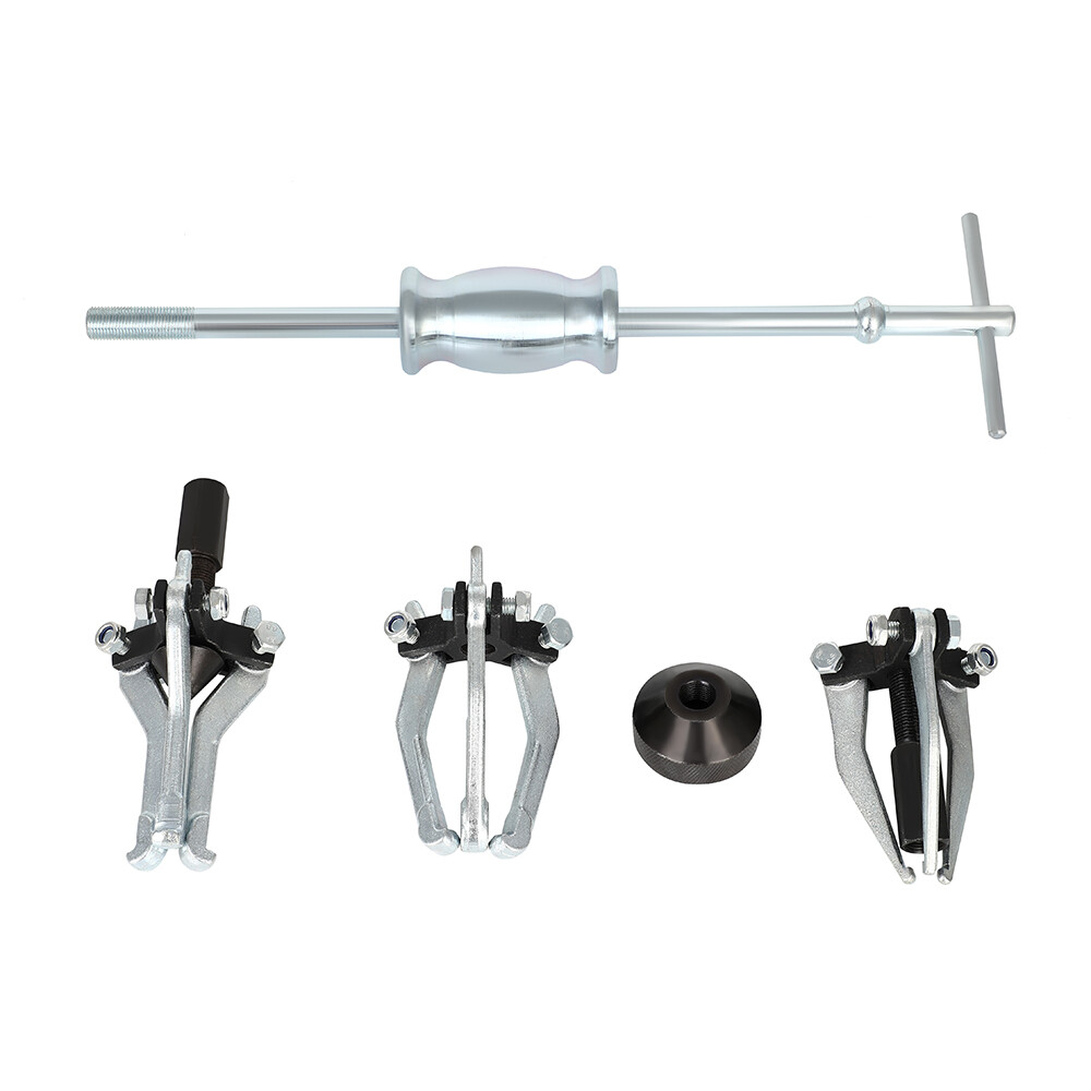 Internal External Bearing Puller 3 Jaw Pullers Slide Hammer Set w/Case Tool Kits