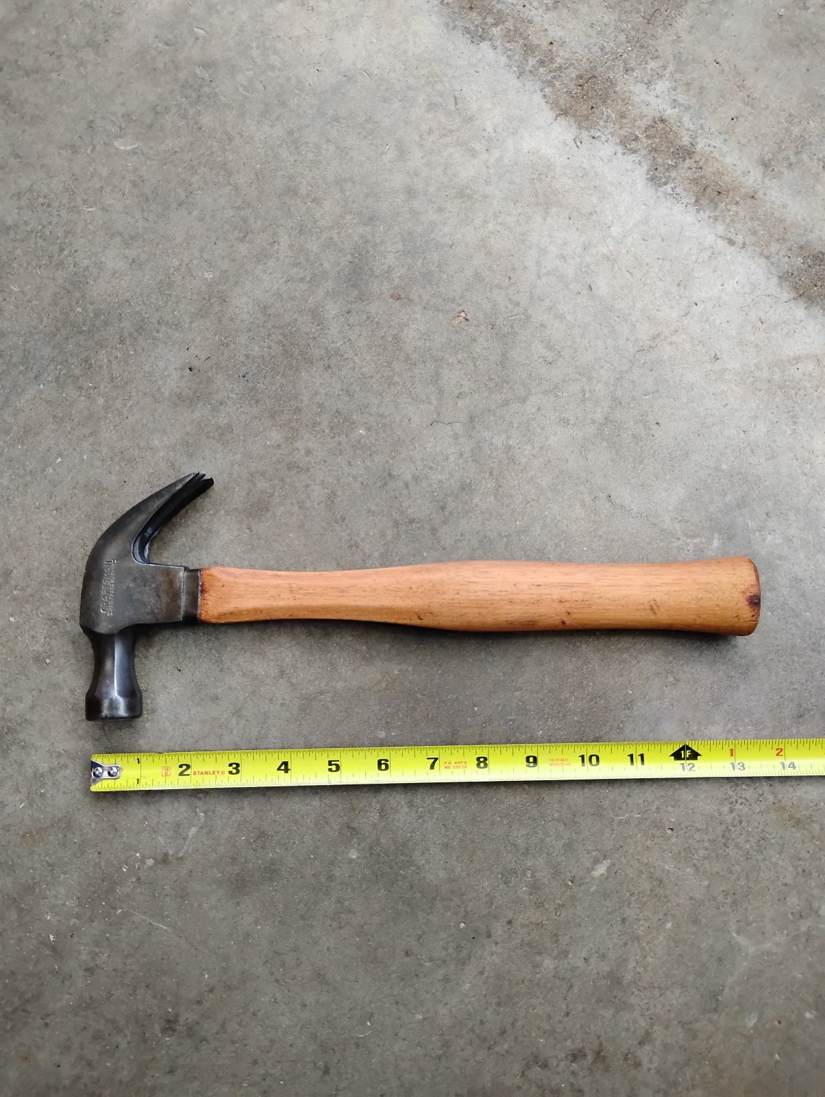 Vintage Craftsman Curved Claw Hammer 16oz Refinished Handle Made In USA
