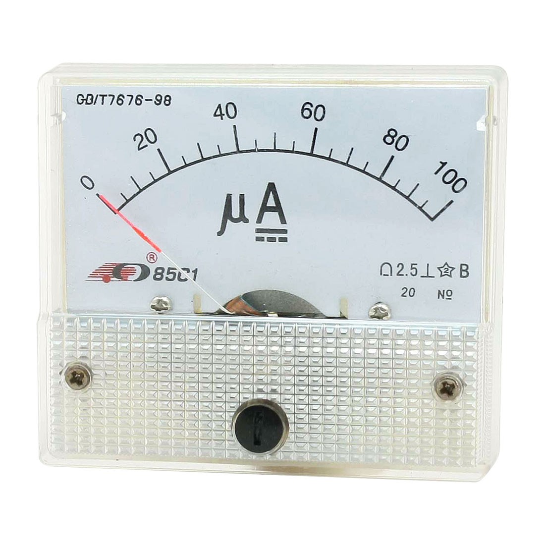 Class 2.5 DC 0-100uA Current Test Amperemeter Panel Meter Gauge 85C1