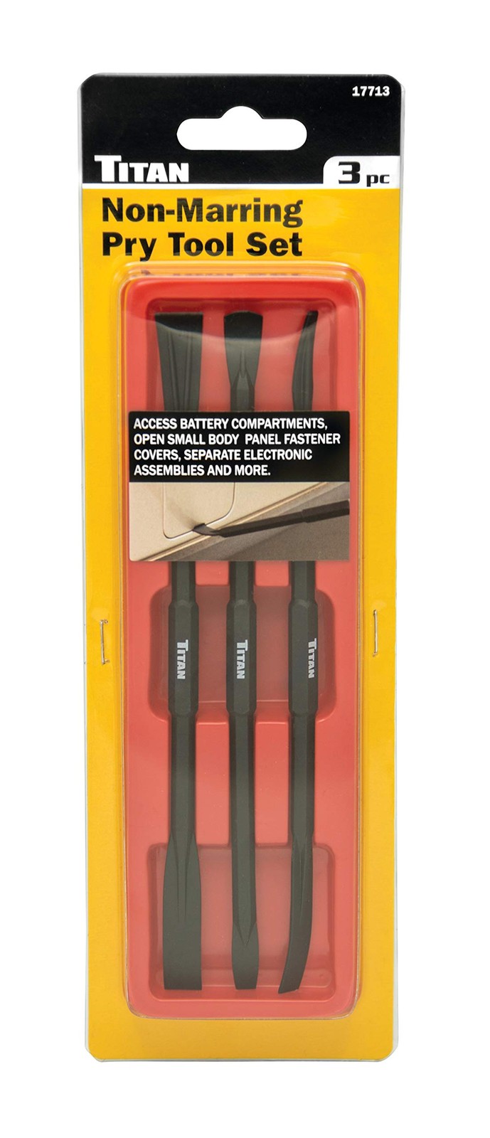 17713 3-Piece Non-Marring Precision Pry Bar Set