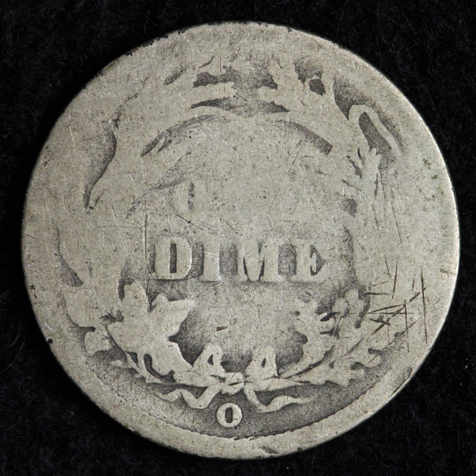 1896-O Barber Silver Dime GOOD E293 KQWEM