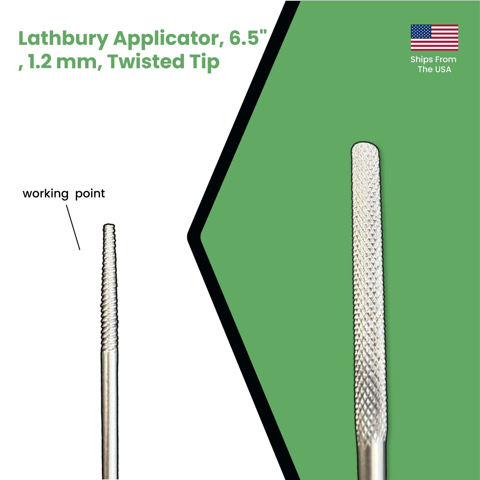 Lathbury Applicator, 6.5", 1.2 mm, Twisted Tip