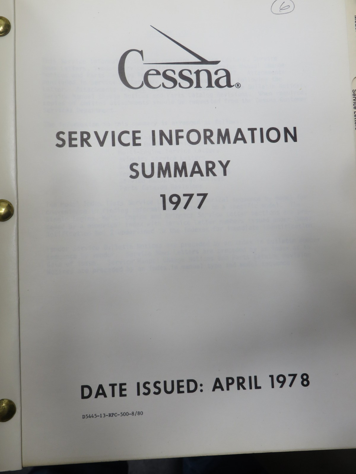 Cessna Service Information Summary-1977 (102)