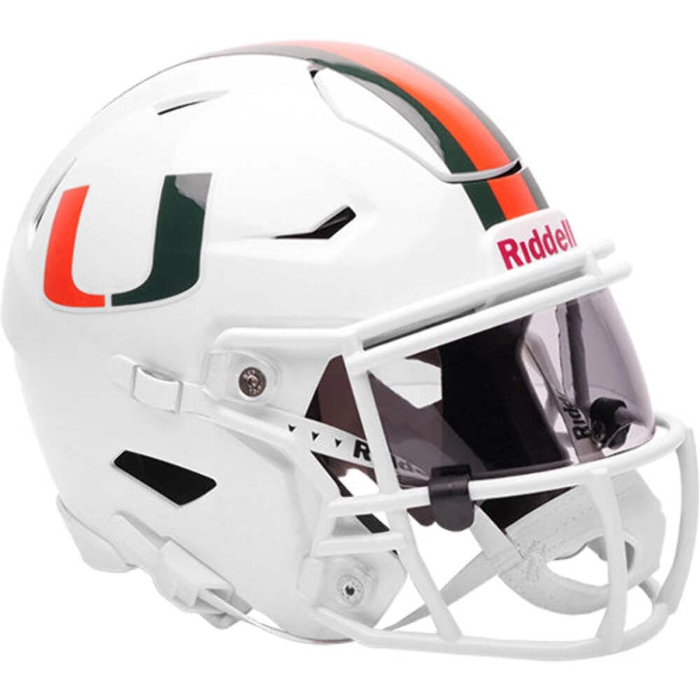 Miami Hurricanes NCAA Mid Size SpeedFlex Helmet NEW NCAA.