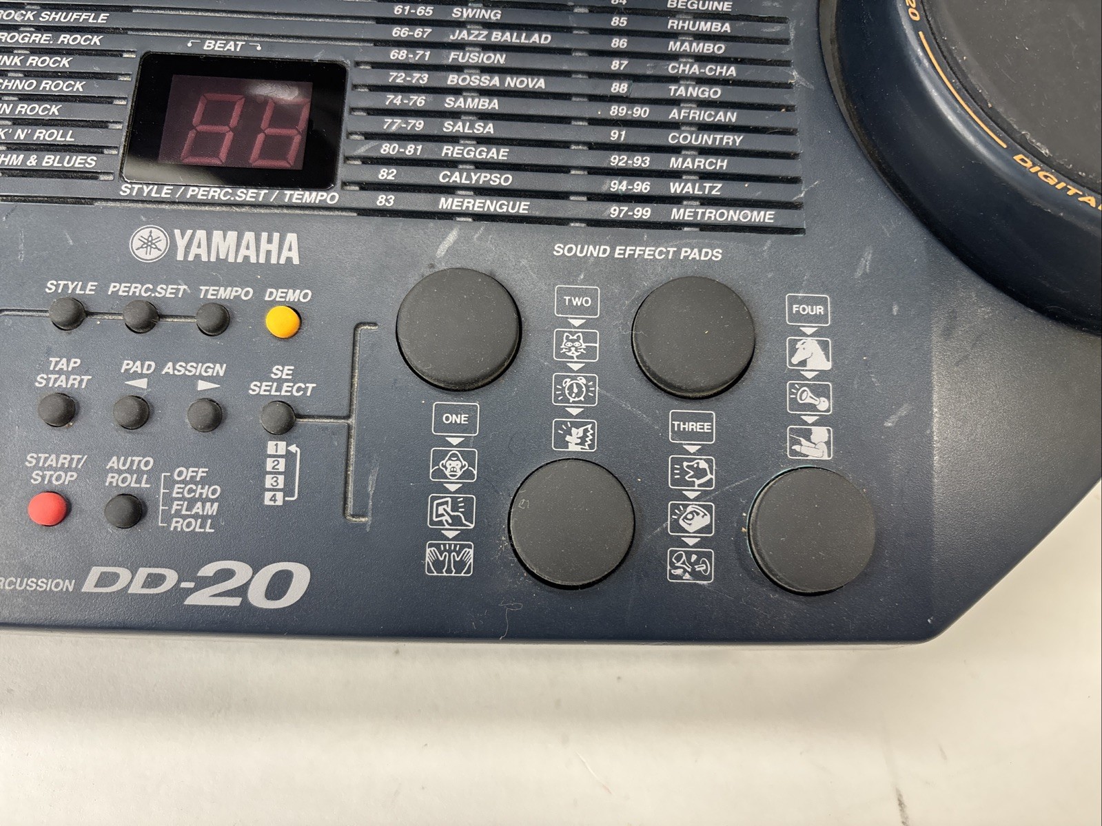 Yamaha DD-20 Digital Percussion Drum Set Machine Tested Works