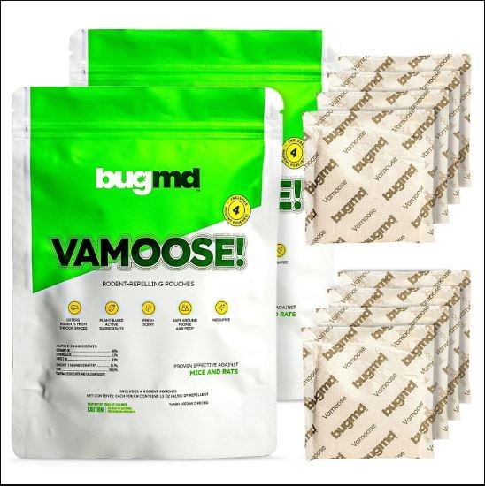 Vamoose, Rodent Pouches, Plant-Powered Rat, Works Anywhere 2 Pack, 8 Pouches ✔✔