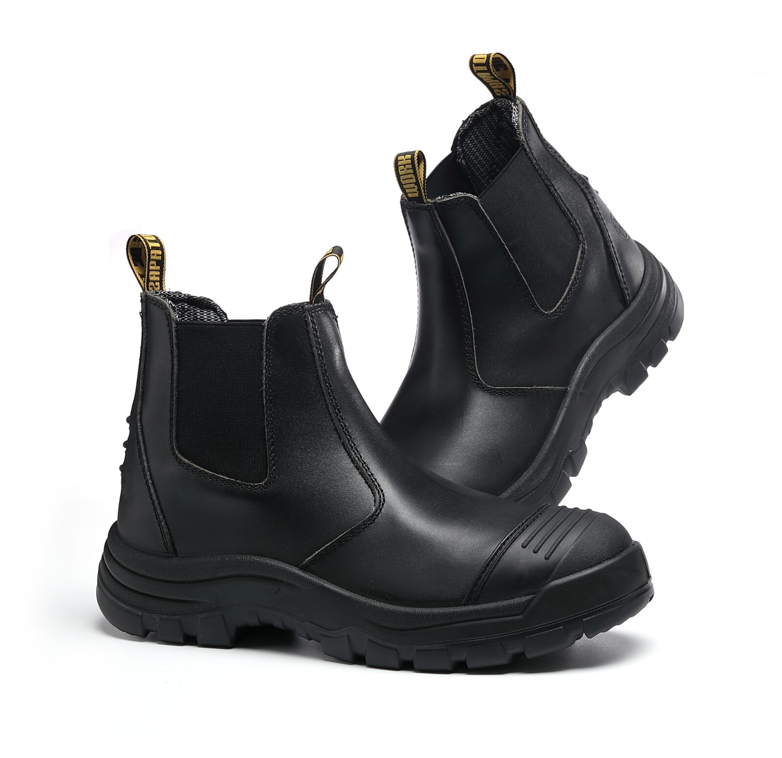 Slip-on Waterproof Working Boots Safety Boots for Men Steel Toe Soft Toe