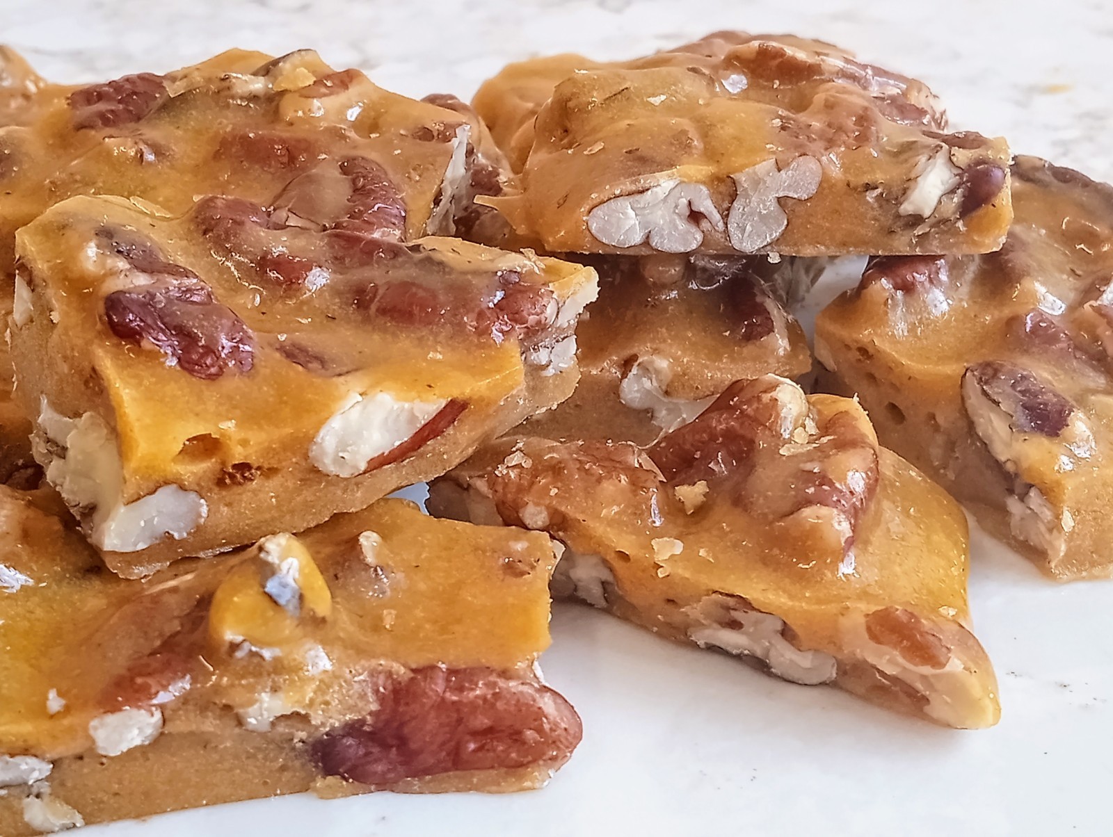 Award Winning Southern Pecan Praline Brittle! 1 Pound! Crunchy & Delicious