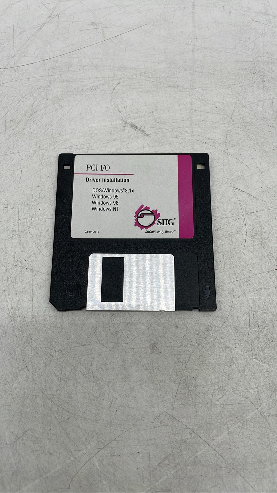 SIIG PCI I/O Driver Installation 3.5 Floppy Disk DOS Win95 98 NT XP