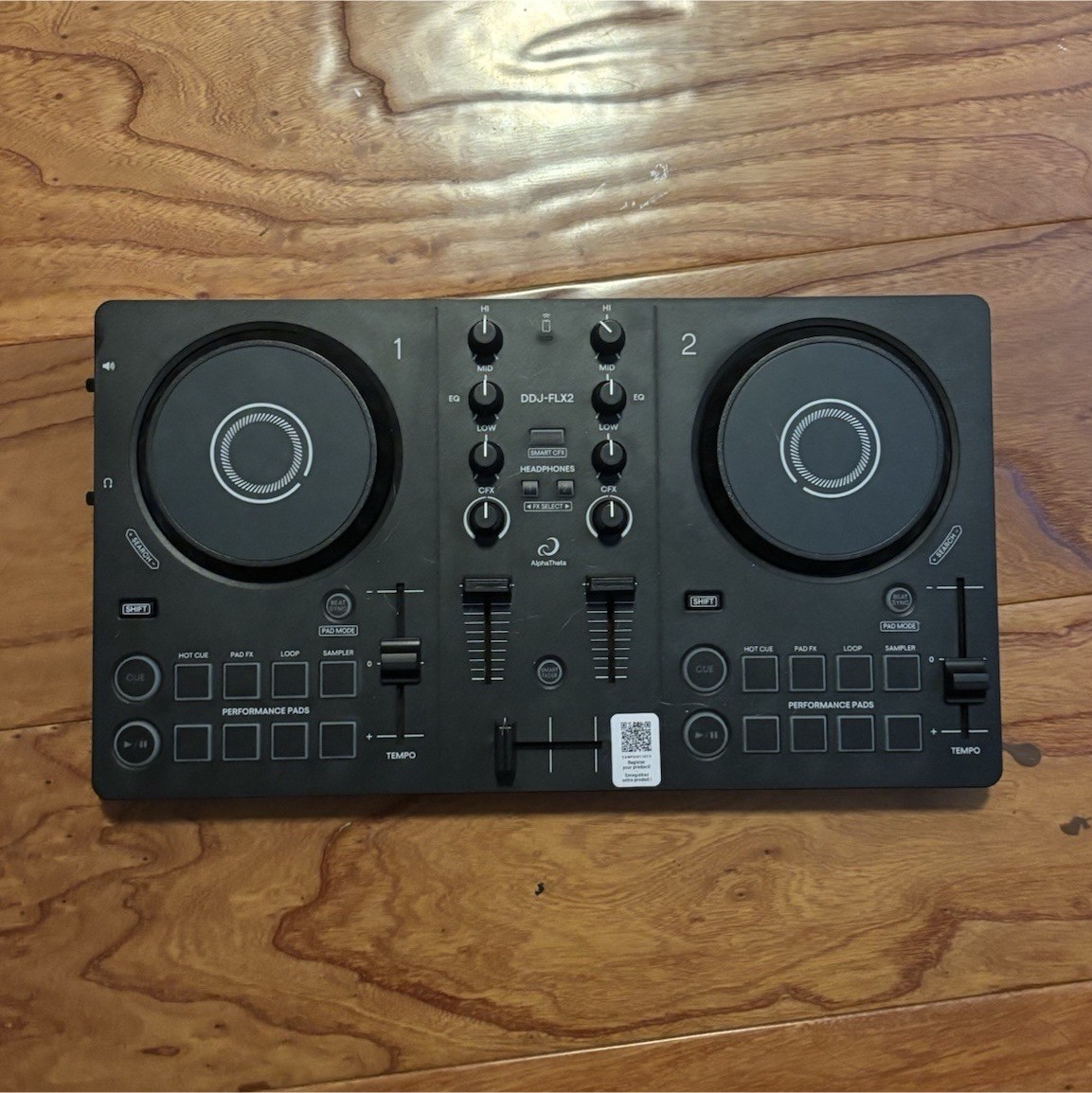 AlphaTheta DDJ-FLX2 Double Deck DJ Controller, Performance Pads, Loop/Sampler, …